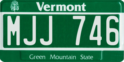 VT license plate MJJ746