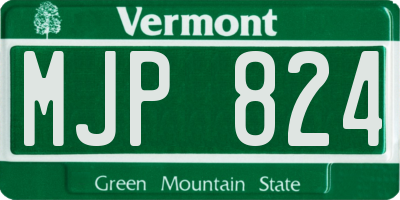 VT license plate MJP824