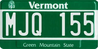 VT license plate MJQ155