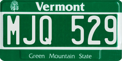VT license plate MJQ529