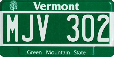 VT license plate MJV302