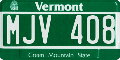 VT license plate MJV408