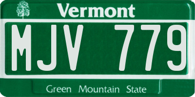 VT license plate MJV779