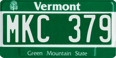 VT license plate MKC379