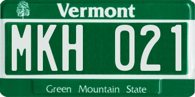 VT license plate MKH021