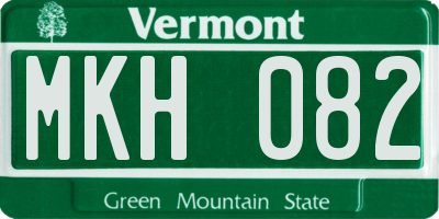 VT license plate MKH082
