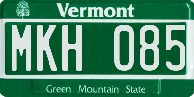 VT license plate MKH085