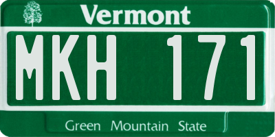 VT license plate MKH171