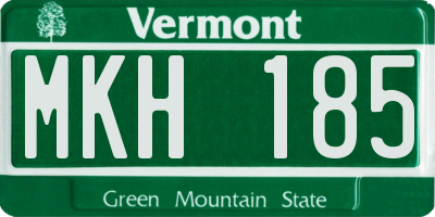 VT license plate MKH185