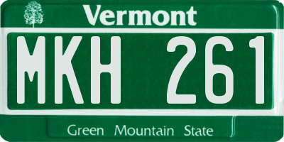 VT license plate MKH261