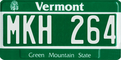 VT license plate MKH264