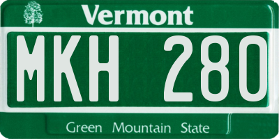 VT license plate MKH280