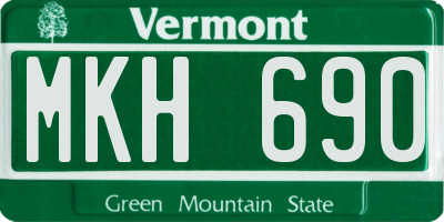 VT license plate MKH690