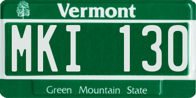VT license plate MKI130