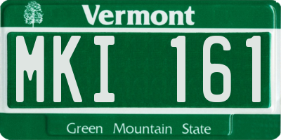 VT license plate MKI161