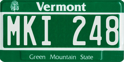 VT license plate MKI248