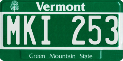 VT license plate MKI253