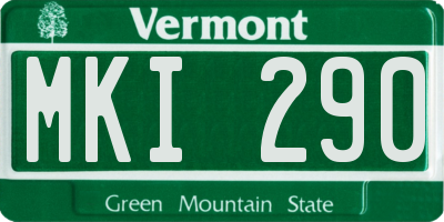 VT license plate MKI290