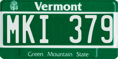 VT license plate MKI379