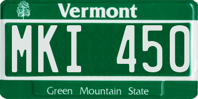 VT license plate MKI450