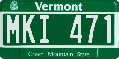 VT license plate MKI471