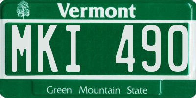 VT license plate MKI490
