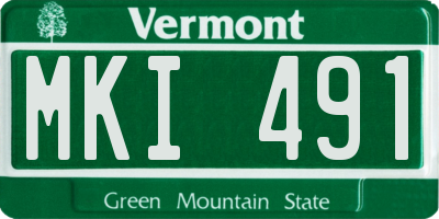 VT license plate MKI491