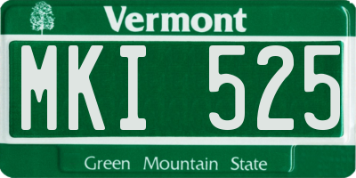 VT license plate MKI525