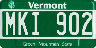 VT license plate MKI902