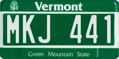 VT license plate MKJ441