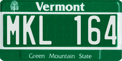 VT license plate MKL164