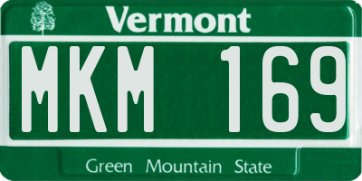 VT license plate MKM169