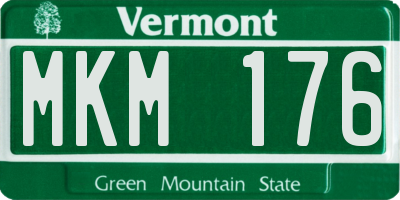 VT license plate MKM176