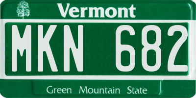 VT license plate MKN682