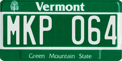 VT license plate MKP064