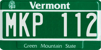 VT license plate MKP112