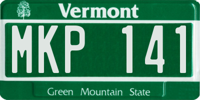 VT license plate MKP141