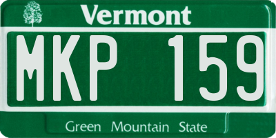 VT license plate MKP159