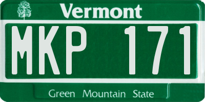 VT license plate MKP171