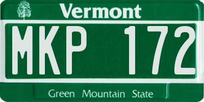 VT license plate MKP172