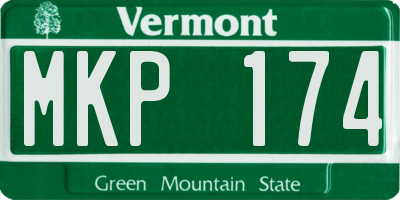 VT license plate MKP174