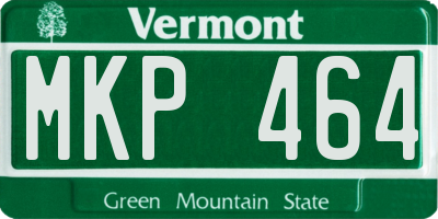 VT license plate MKP464