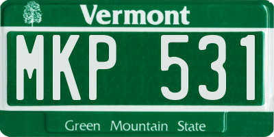 VT license plate MKP531