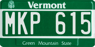 VT license plate MKP615