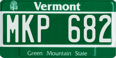 VT license plate MKP682