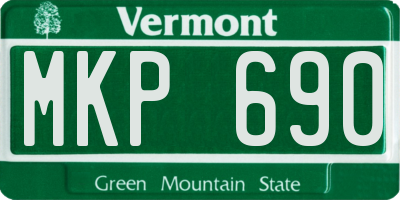 VT license plate MKP690