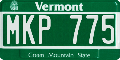 VT license plate MKP775