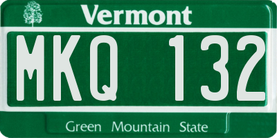 VT license plate MKQ132