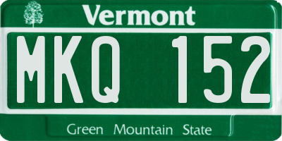 VT license plate MKQ152