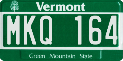VT license plate MKQ164